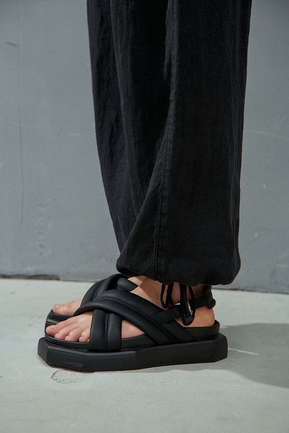 Брюки льняные Van Mich Черный