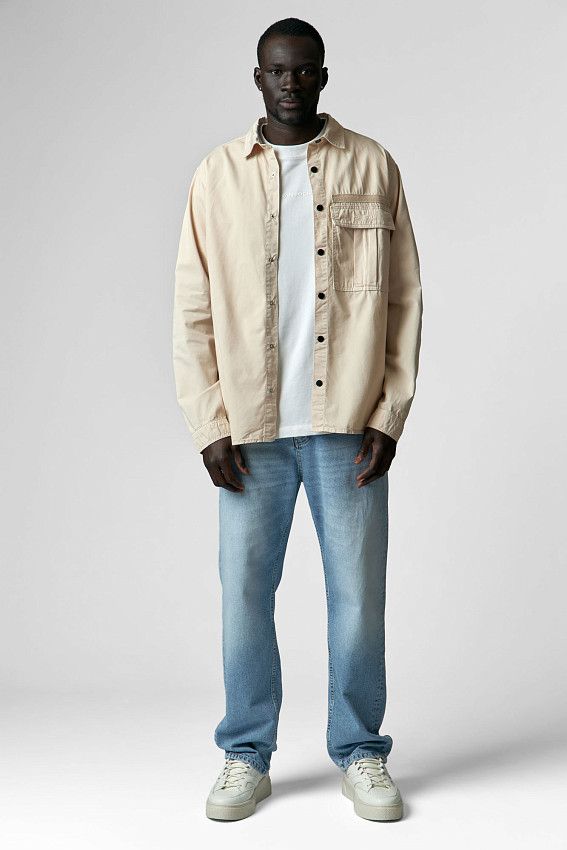 Рубашка с длинным рукавом Van Mich Бежевый