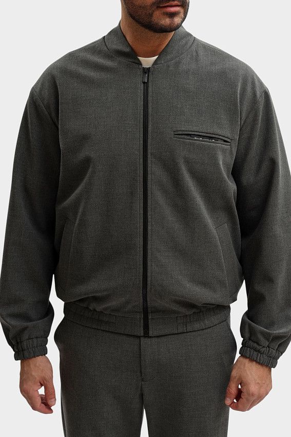 Бомбер The Hills Серый