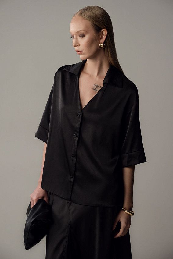 Рубашка с коротким рукавом The Hills Черный