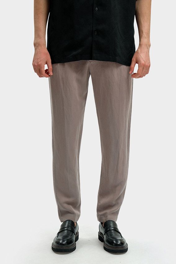 Брюки льняные Strellson Серый