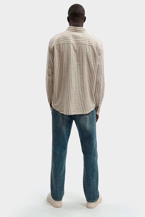 Рубашка Mustang Бежевый