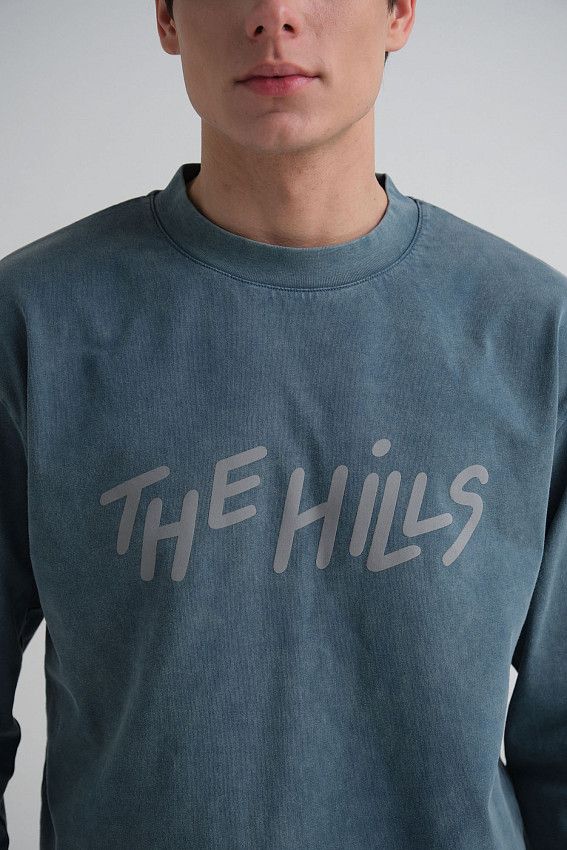 Лонгслив The Hills Бирюзовый