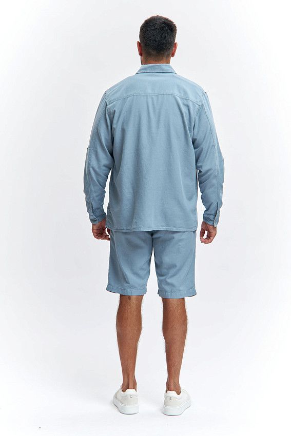 Рубашка льняная Van Mich Голубой