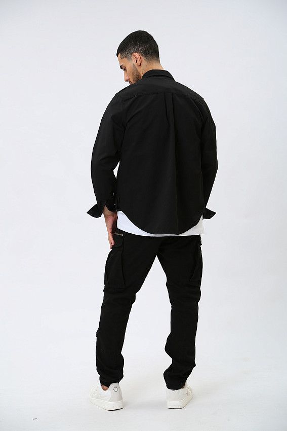 Рубашка с длинным рукавом Van Mich Черный