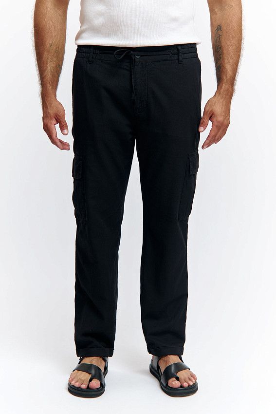 Брюки льняные Van Mich Черный
