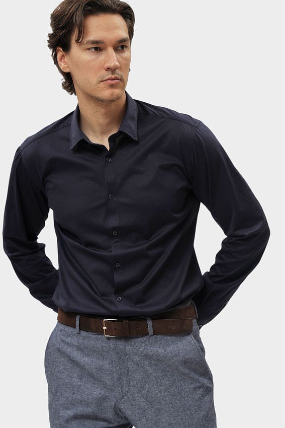 Сорочка д/р Karl Lagerfeld Синий