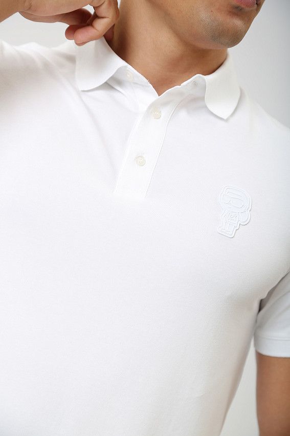 Поло Karl Lagerfeld Белый
