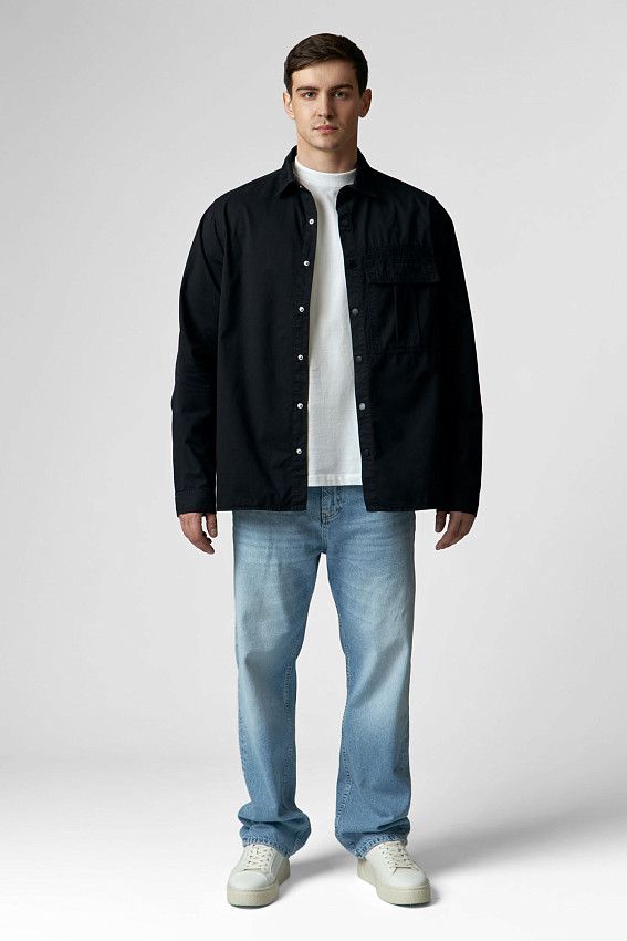 Рубашка с длинным рукавом Van Mich Черный