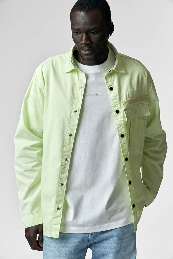 Рубашка с длинным рукавом Van Mich Зеленый