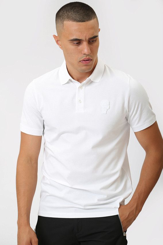 Поло Karl Lagerfeld Белый
