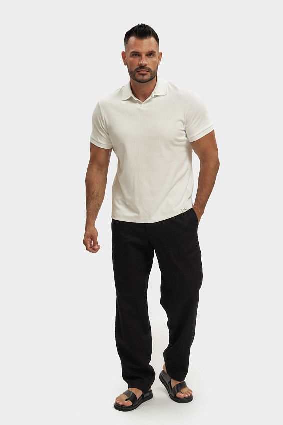 Поло Calvin Klein Jeans Молочный