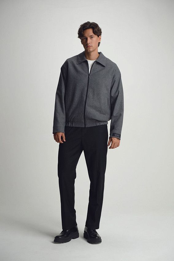 Бомбер The Hills Серый