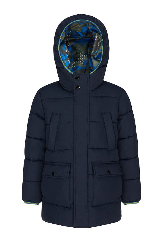 Пуховик удлиненный Geox Синий