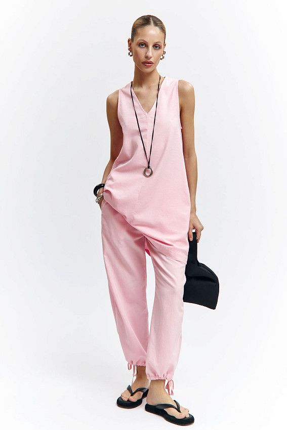 Брюки льняные Van Mich Розовый