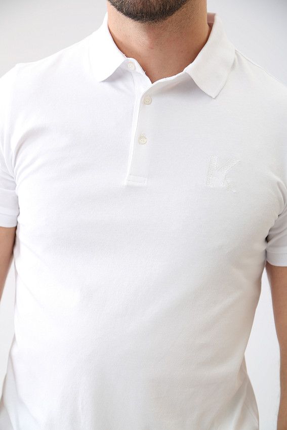 Поло Karl Lagerfeld Белый
