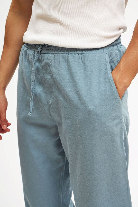 Брюки льняные Van Mich Серый