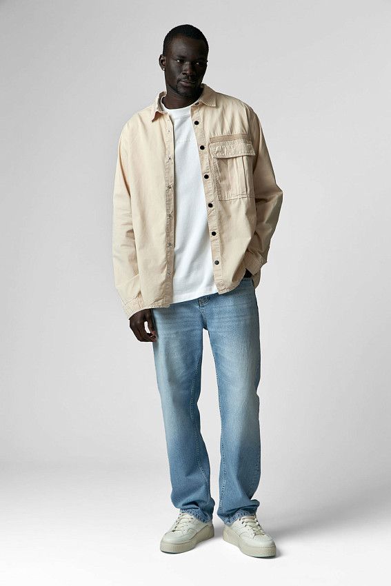 Рубашка с длинным рукавом Van Mich Бежевый