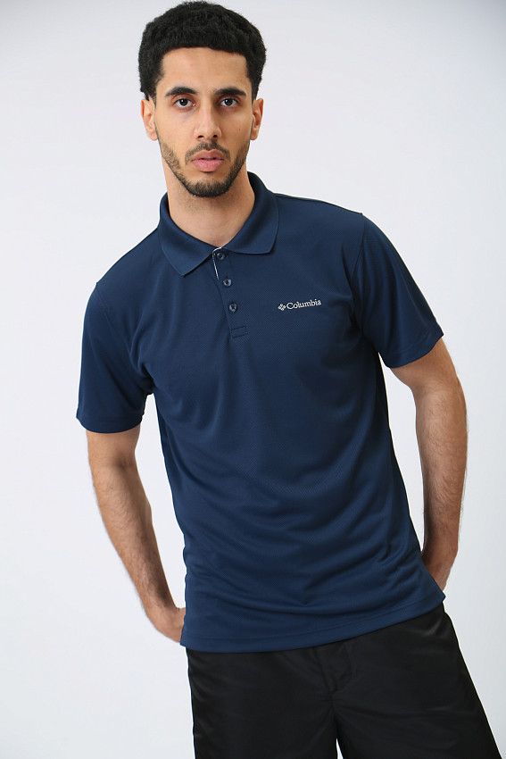 Поло Columbia Синий