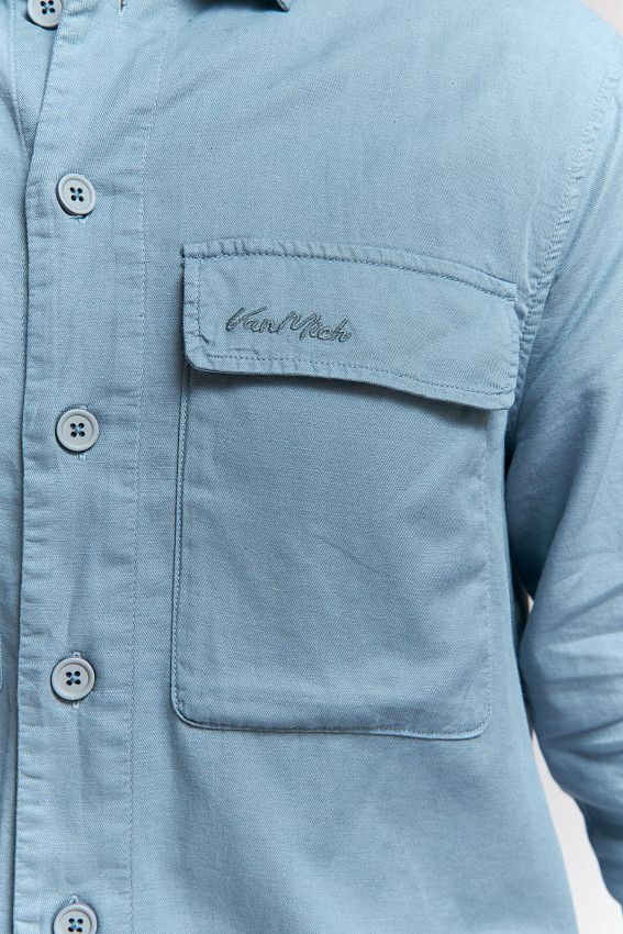 Рубашка льняная Van Mich Голубой