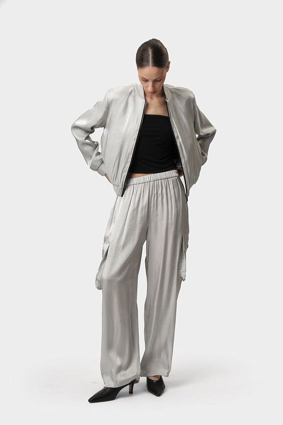 Брюки Armani Exchange Серебряный