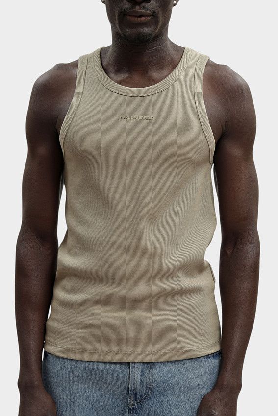 Майка Karl Lagerfeld Бежевый