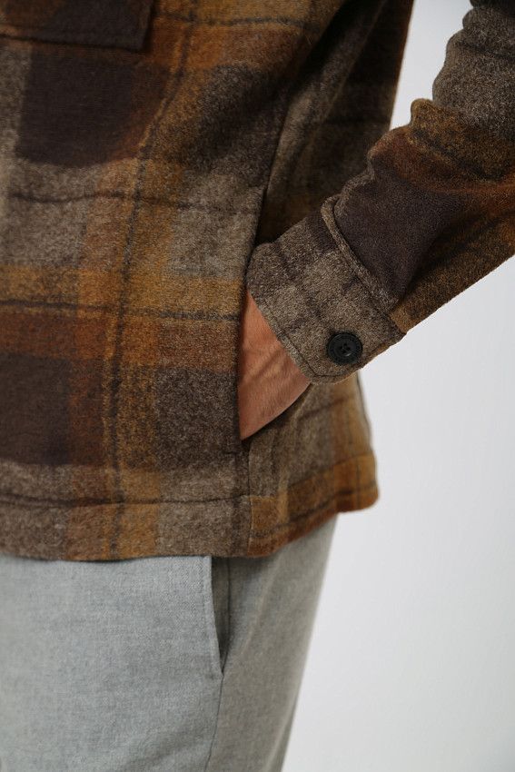 Рубашка с длинным рукавом Strellson Коричневый