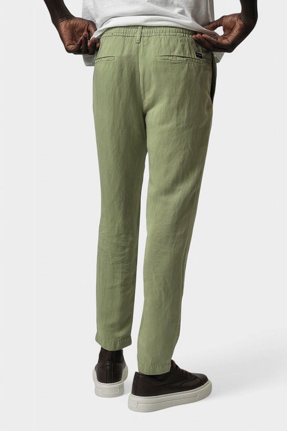 Брюки льняные Strellson Зеленый