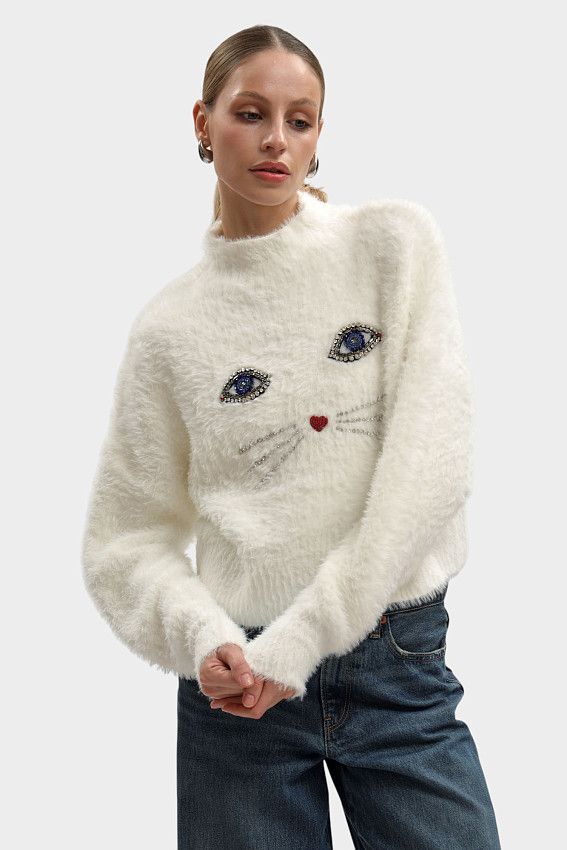 Джемпер  Karl Lagerfeld Белый