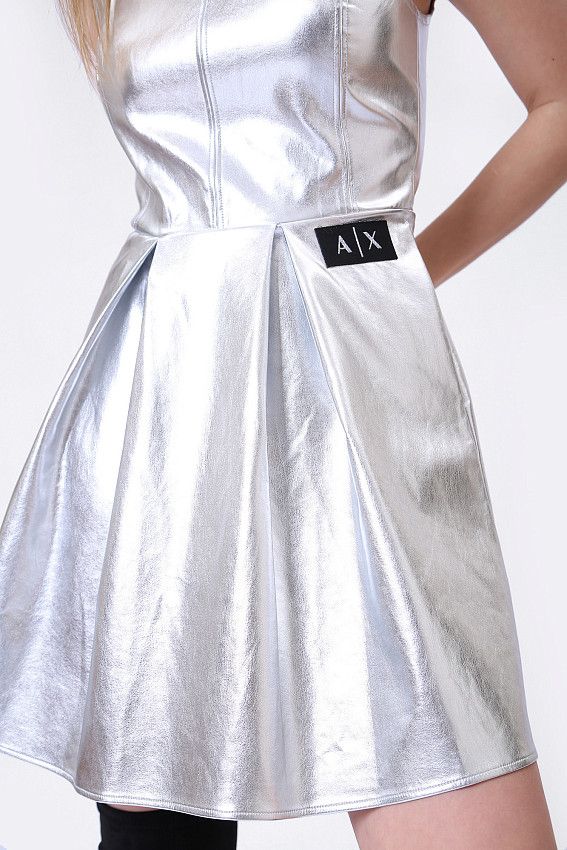 Платье Armani Exchange Серебряный