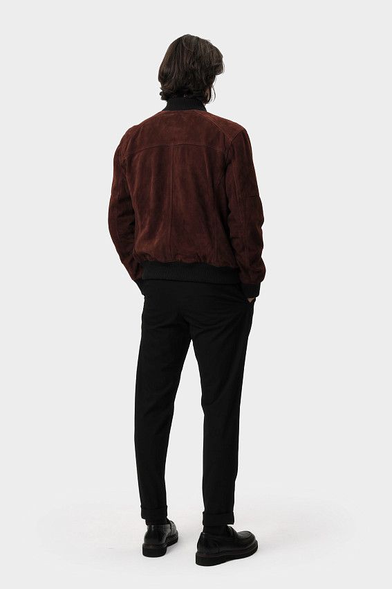 Куртка кожаная Strellson Бордовый