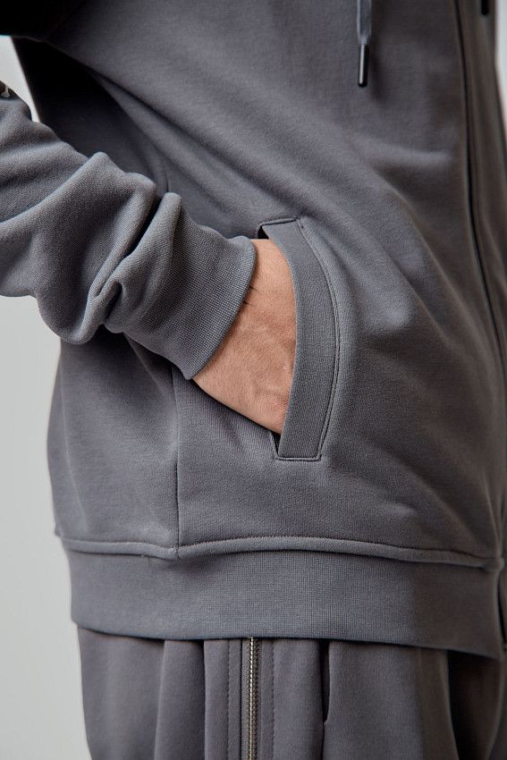 Толстовка с капюшоном Van Mich Серый