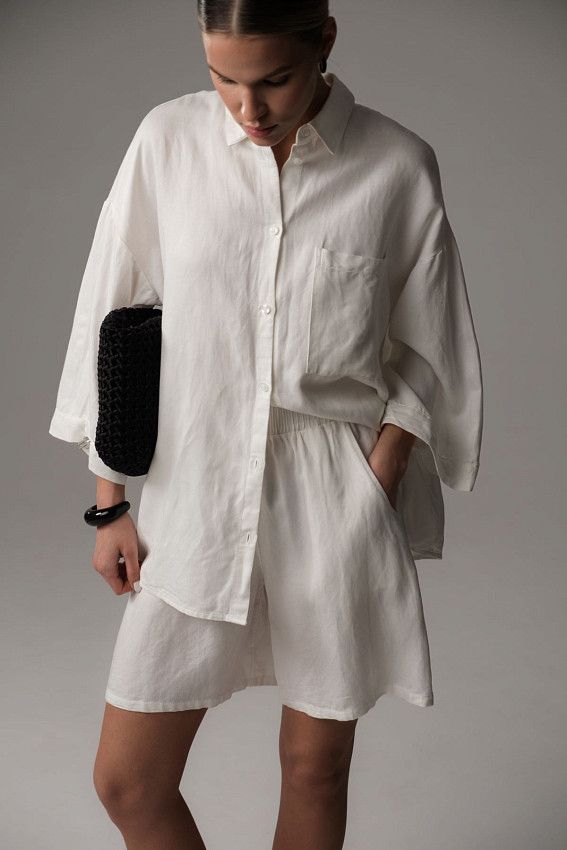 Рубашка с коротким рукавом The Hills Белый