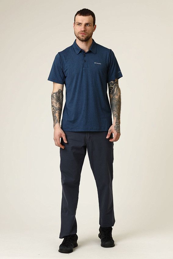 Поло Columbia Синий