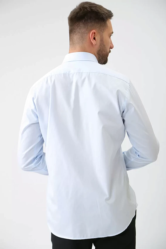 Сорочка д/р Karl Lagerfeld Голубой