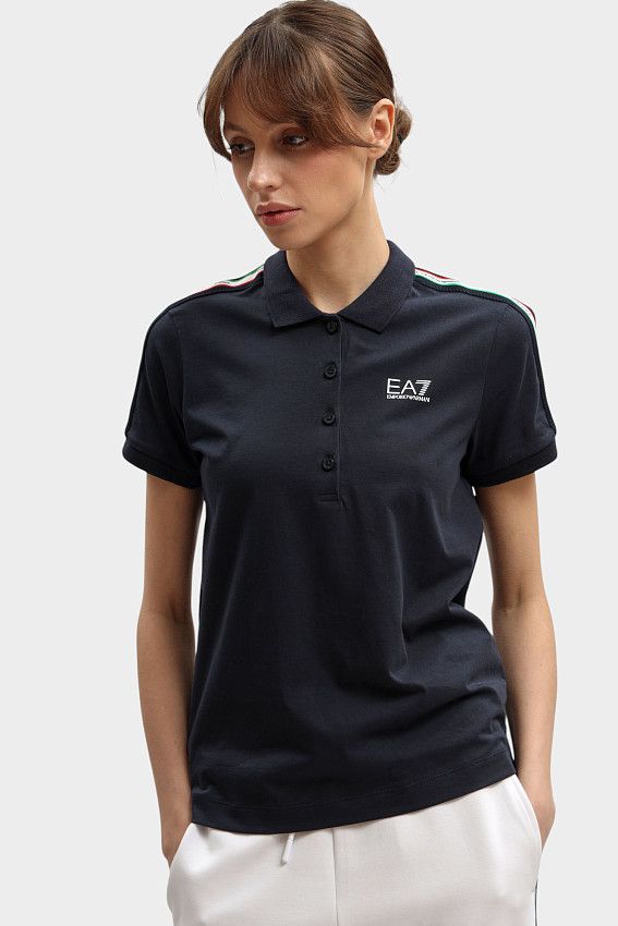 Поло EA7 Синий