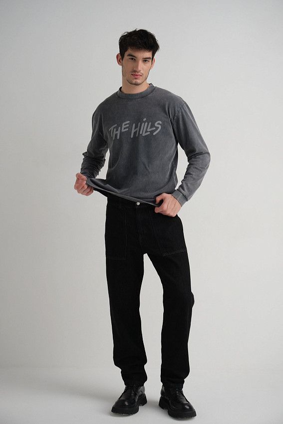 Лонгслив The Hills Серый