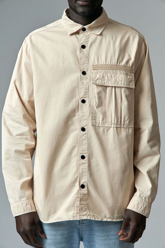 Рубашка с длинным рукавом Van Mich Бежевый