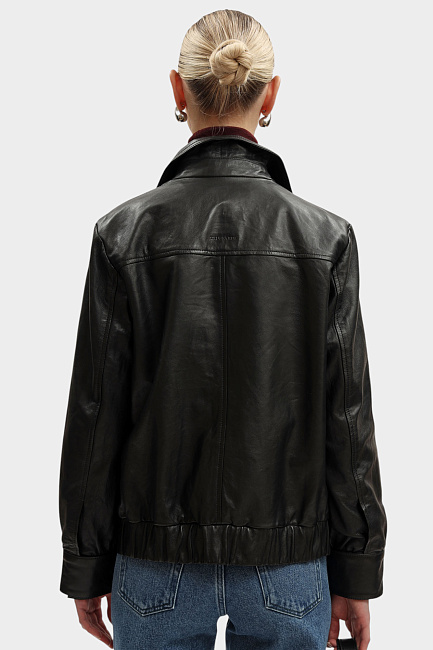 Куртка кожаная Trussardi