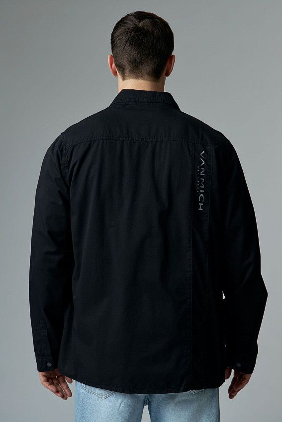 Рубашка с длинным рукавом Van Mich Черный
