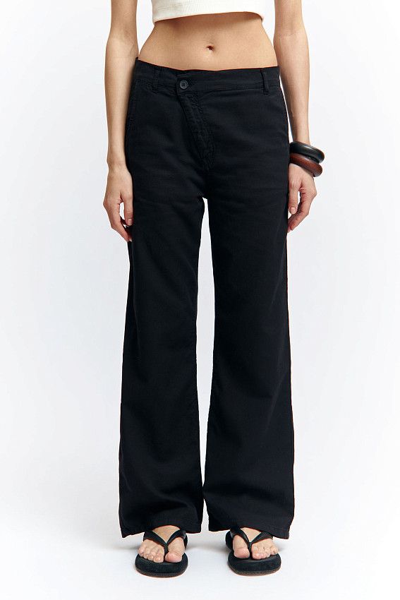 Брюки льняные Van Mich Черный