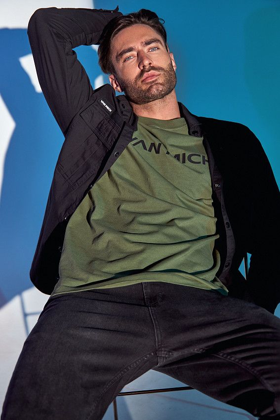 Рубашка с длинным рукавом Van Mich Черный