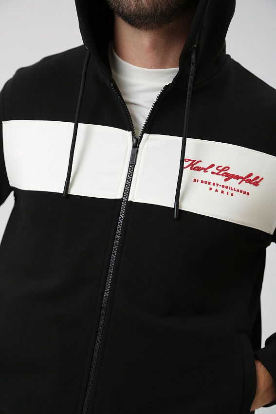 Толстовка с капюшоном Karl Lagerfeld Черный