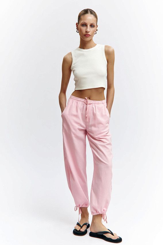 Брюки льняные Van Mich Розовый