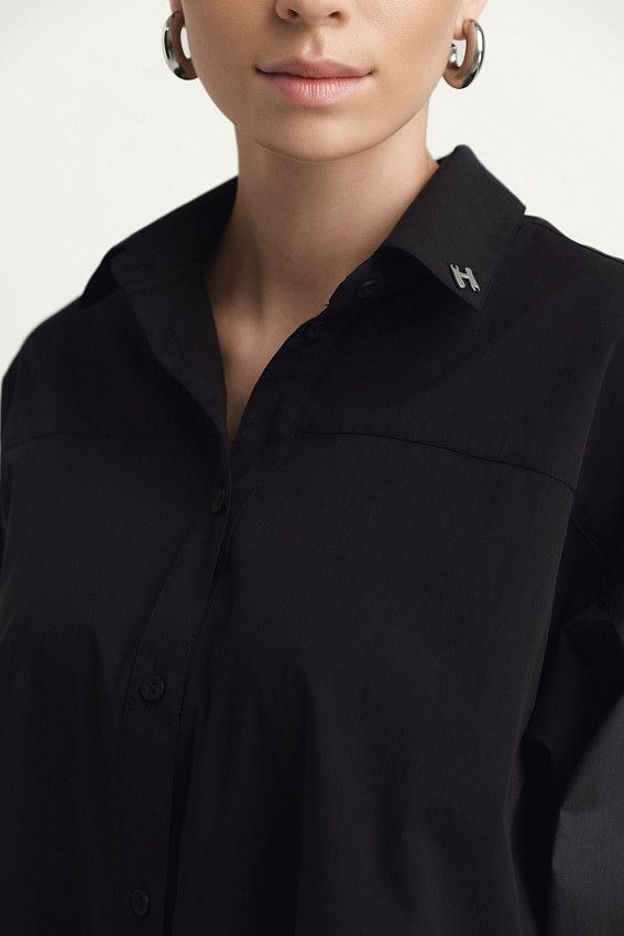 Рубашка с длинным рукавом The Hills Черный