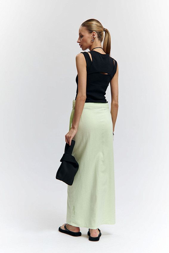 Юбка льняная Van Mich Зеленый
