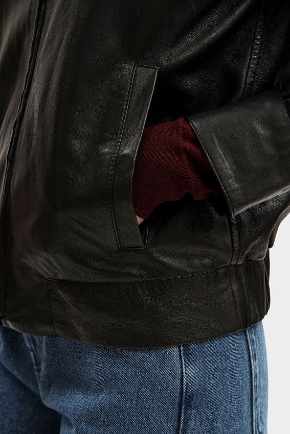 Куртка кожаная Trussardi