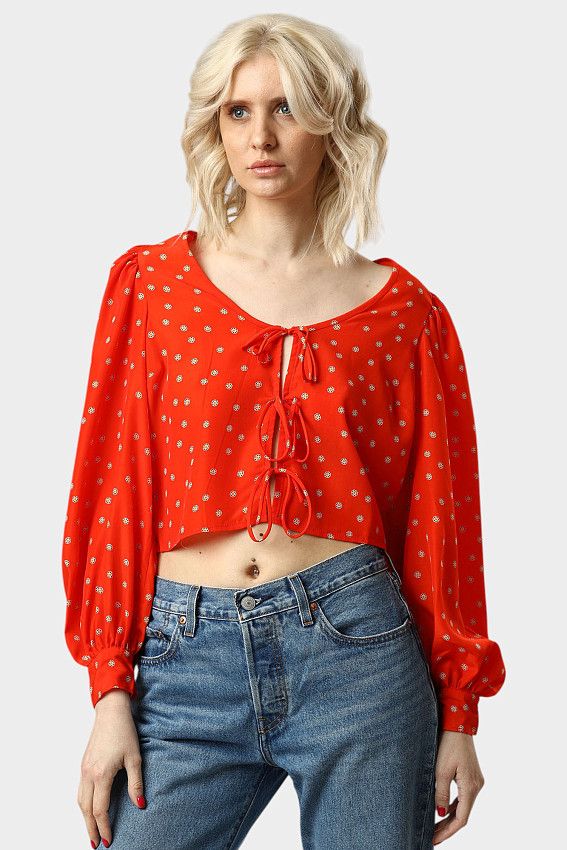 Блуза кроп Levi`s Красный