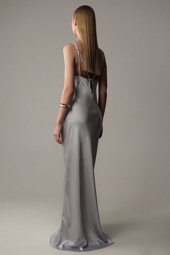 Платье The Hills Серебряный