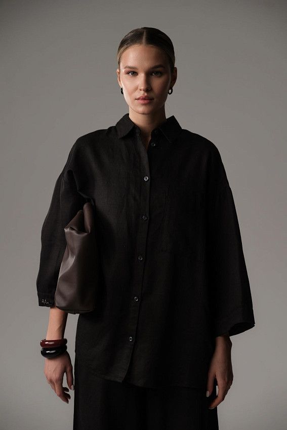 Рубашка с коротким рукавом The Hills Черный